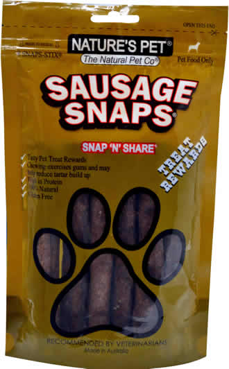 Nature's Pet®<br>Sausage SNAPS® 8 SNAPS-STIX®<br>SNAP'N'SHARE®